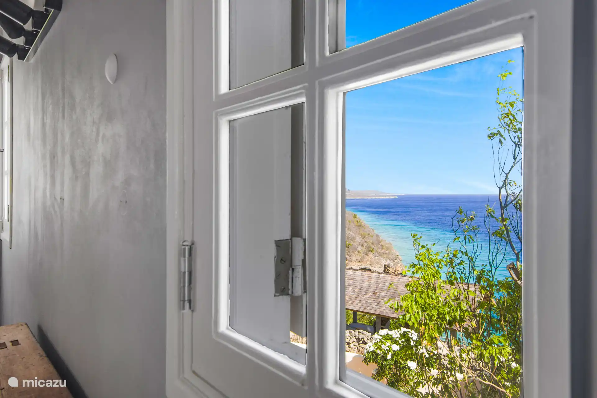 Blick auf das Schlafzimmer 