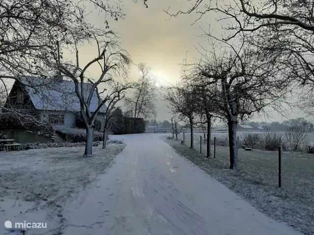 casa vacacional en Países Bajos, Güeldres, Dodewaard – La nuez diminuta Vista de la calle en invierno