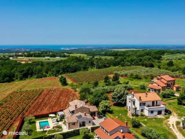 Villa Elizabet en Croacia, Istria, Kastelir-Labinci - villa ubicación