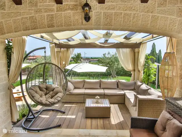 Villa Elizabet en Croacia, Istria, Kastelir-Labinci - villa Conjunto de salón