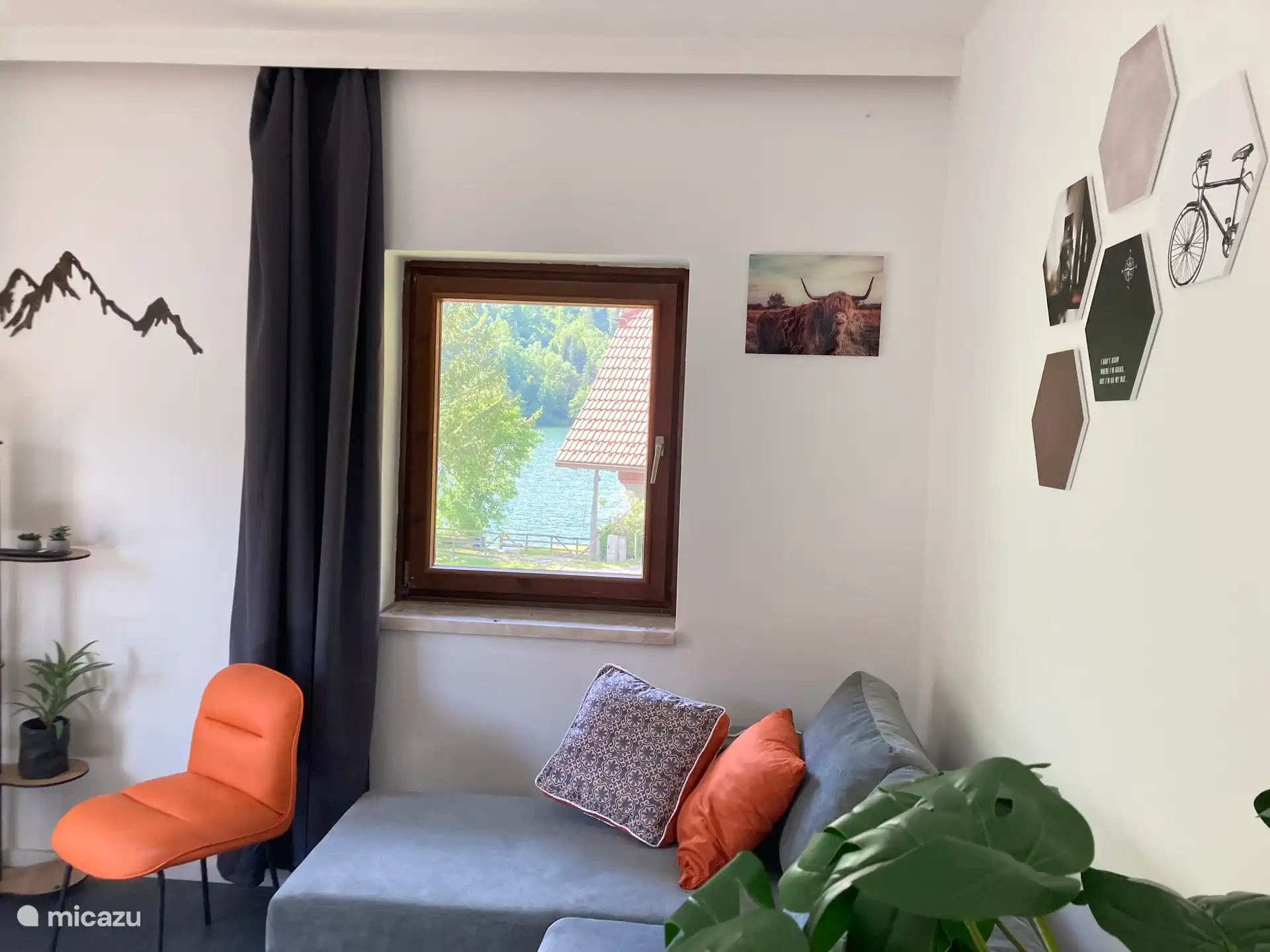 Aussicht, Wohnzimmer, Schlafsofa, Details 