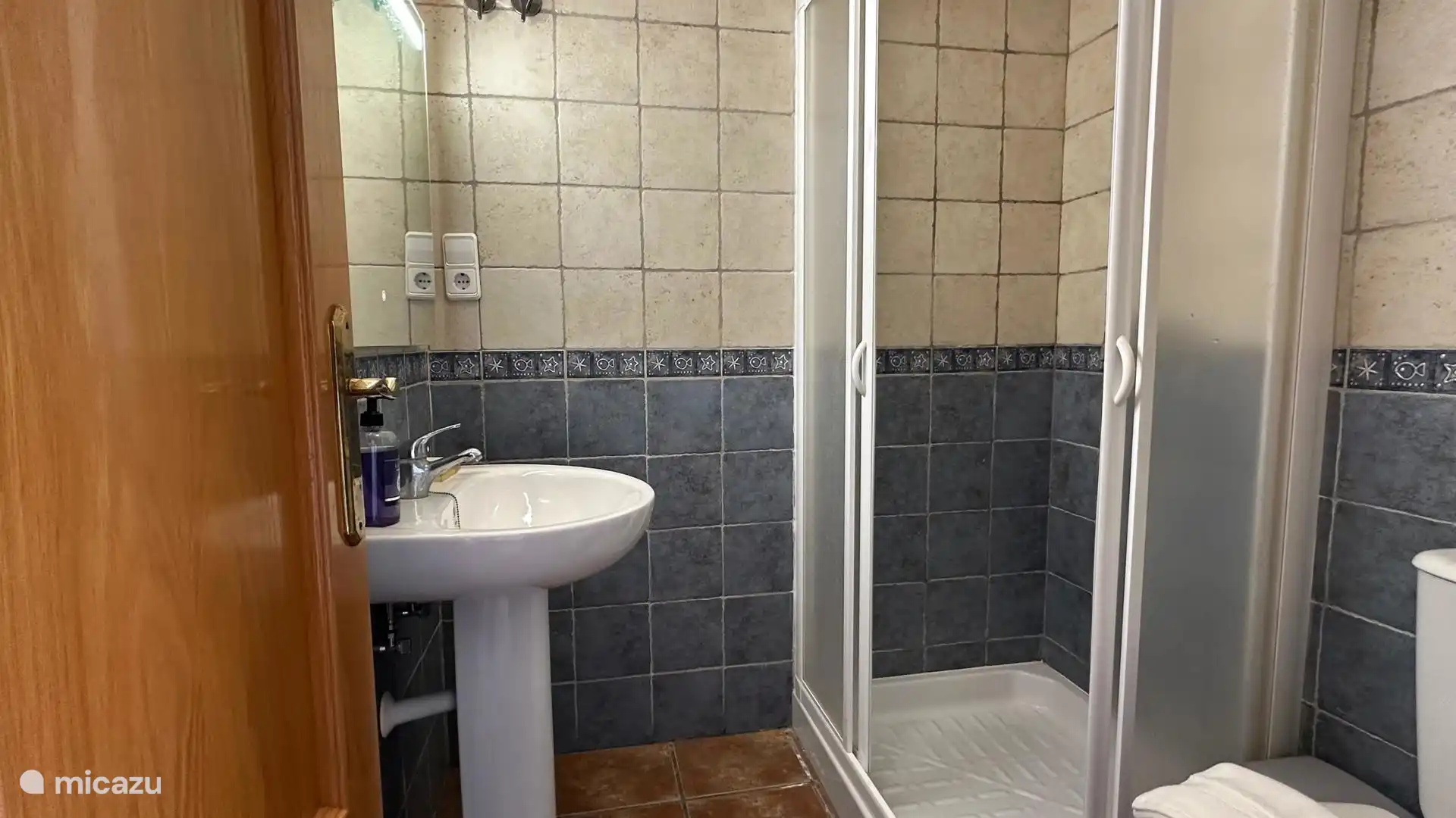 The upstairs bathroom