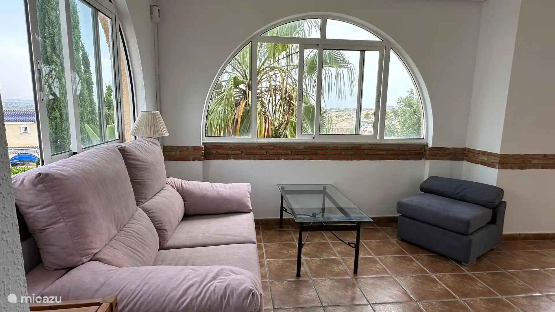 Covered terrace on the ground floor