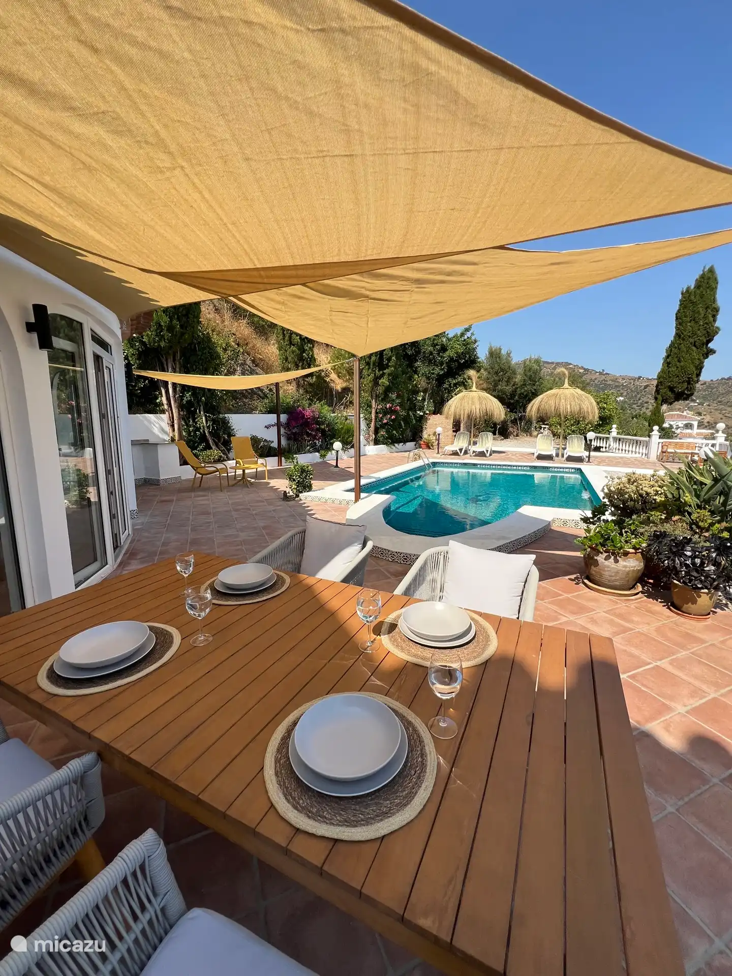 Übersicht Garten und Schwimmbad 