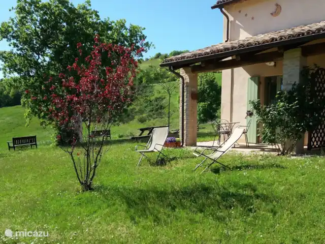 apartamento en Italia, Marche, Cagli Pesaro-Urbino – AGROTURISMO VELLANETA - AURORA La vista desde el apartamento Tramonto