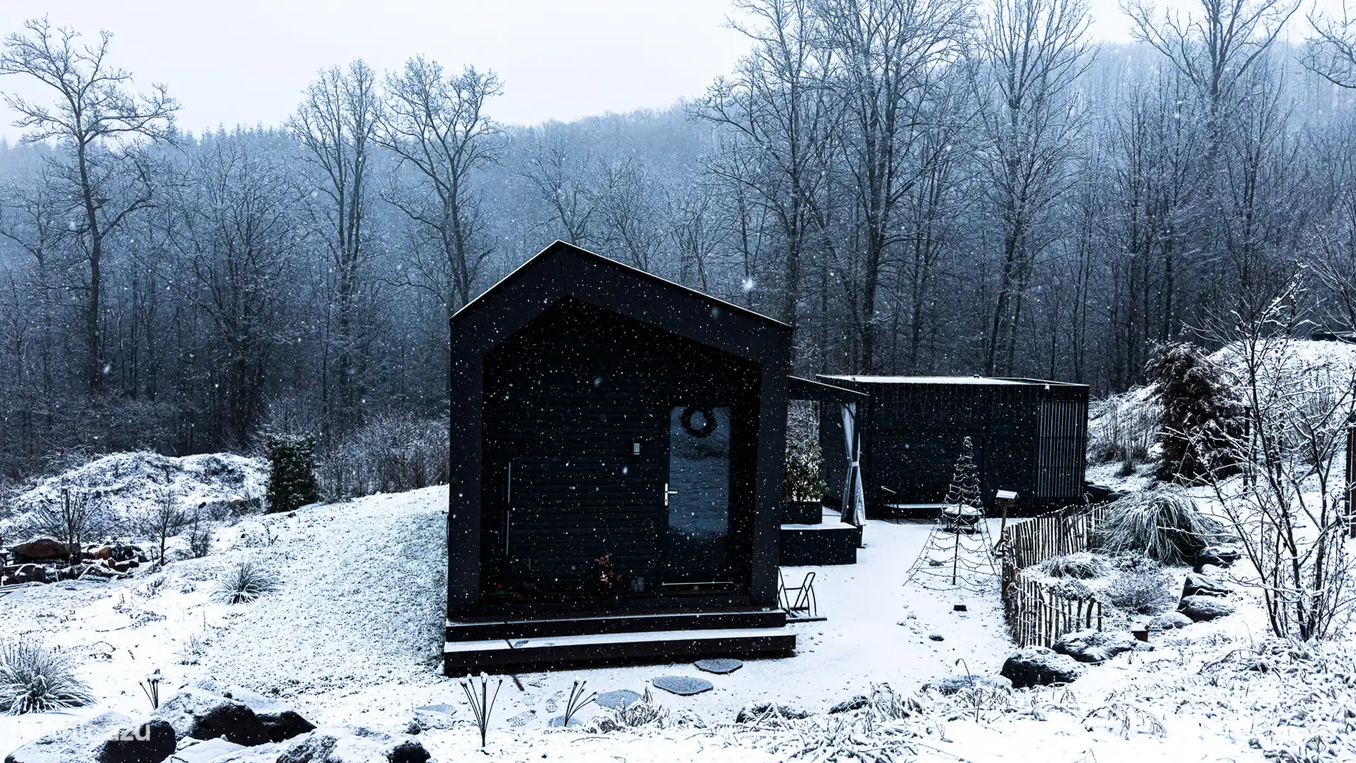 Vooraanzicht in december