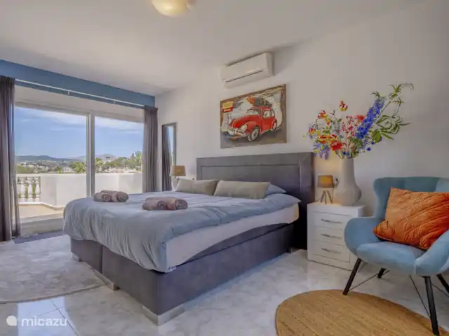 Casa La Paz | Espagne, Costa Blanca, Moraira - villa À l’étage supérieur, vous pouvez accéder directement au balcon.
