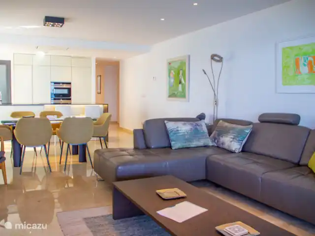 Appartement Bahia Blanca | Espagne, Costa Blanca, Altea - appartement Du salon, vous pouvez facilement accéder au balcon avec une vue à couper le souffle