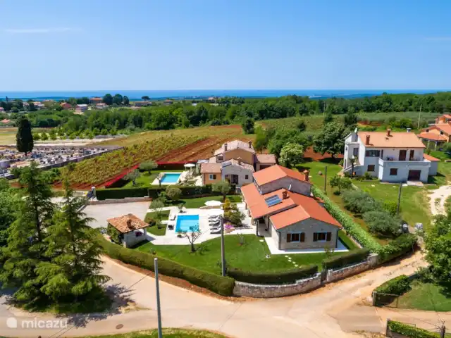 Villa Babici en Croacia, Istria, Kastelir-Labinci - villa ubicación