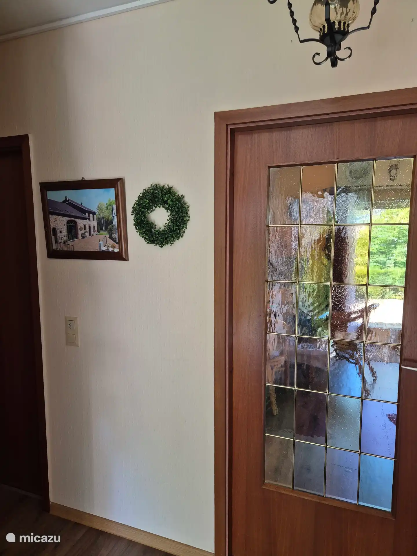 Hall with door to the living room