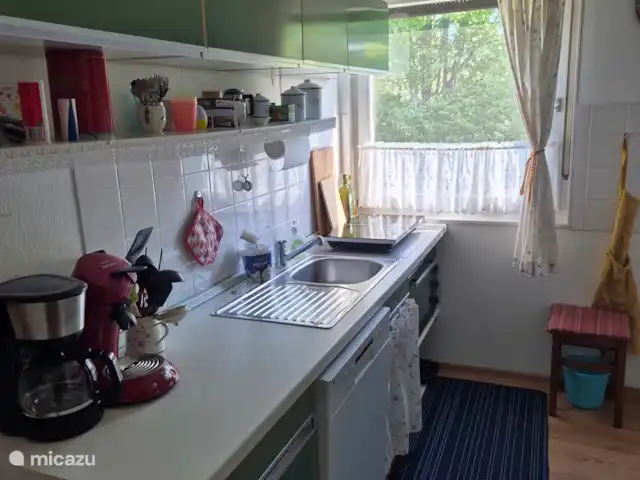 Eulenheim  | Allemagne, Eifel, Ohlenhard - maison de vacances Cuisine donnant sur le jardin.