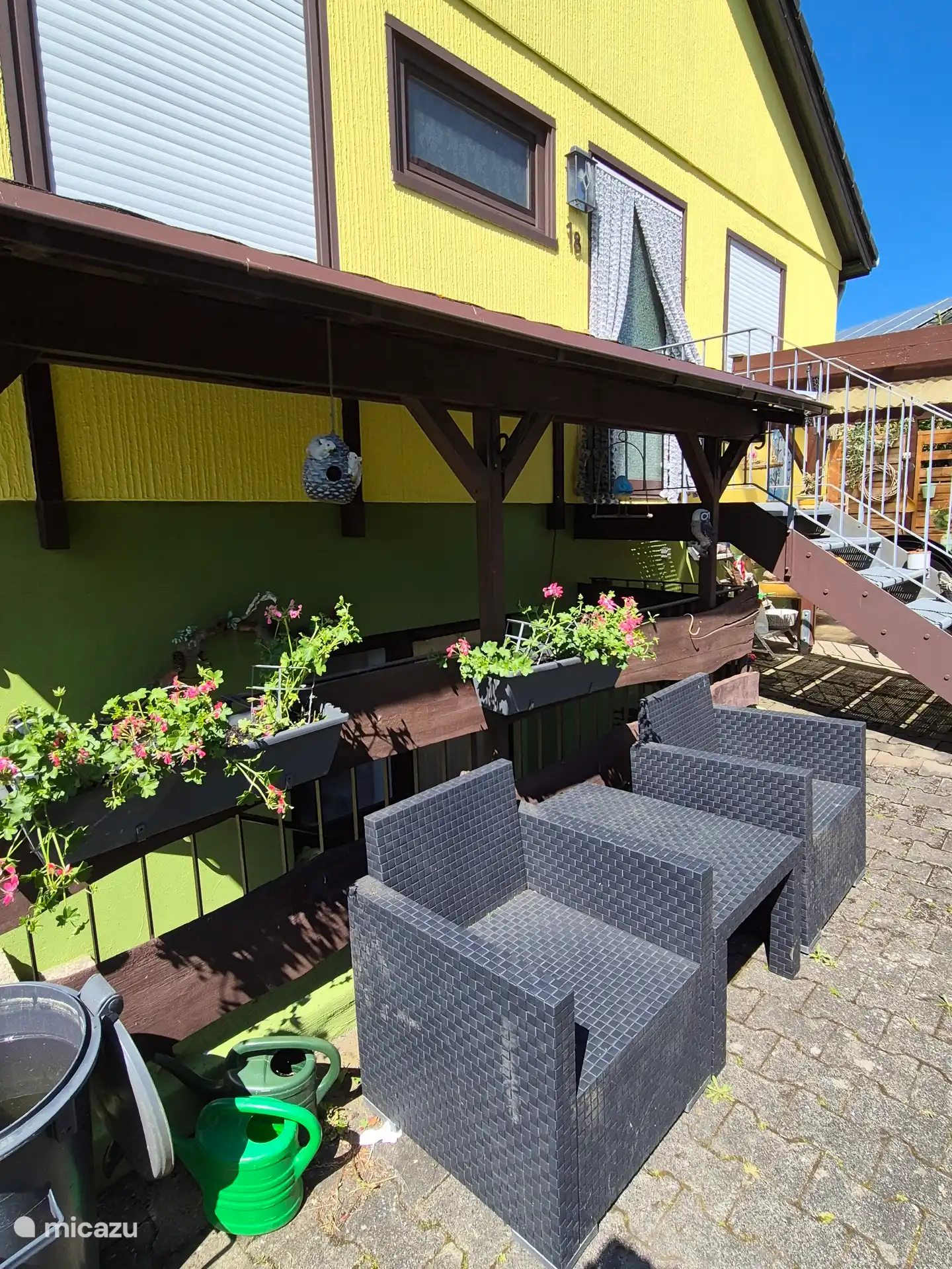 sun terrace in the morning