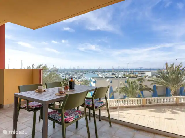Kalimera  | Espagne, Costa Cálida, La Manga del Mar Menor - appartement La terrasse avec vue sur le port