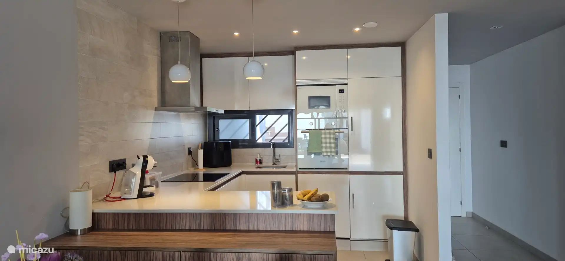 Cuisine de luxe, lave-vaisselle, four, micro-ondes, friteuse à air