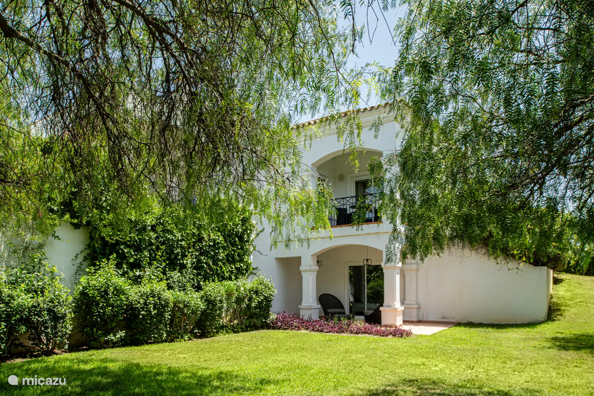 Privater Garten, angrenzend an das Fairway