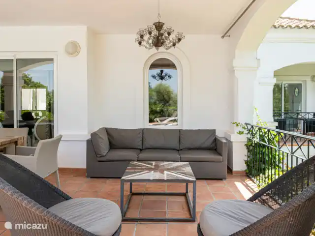 Acros Golf Villa huren in Spanje, Andalusië, Arcos De La Frontera - villa Overdekte zithoek buiten