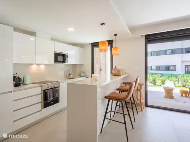 La Cabaña en España, Costa Blanca, Jávea - apartamento Cocina abierta