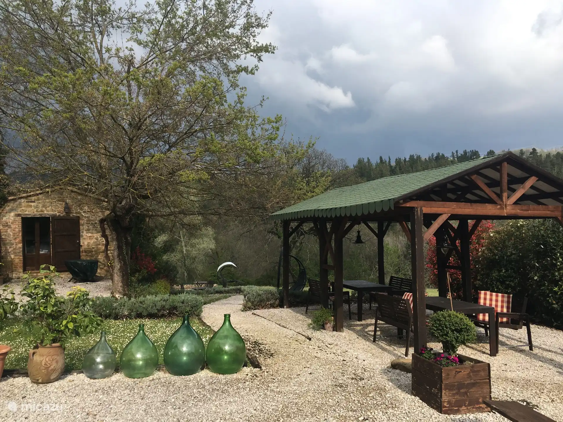 El mirador y el jardín