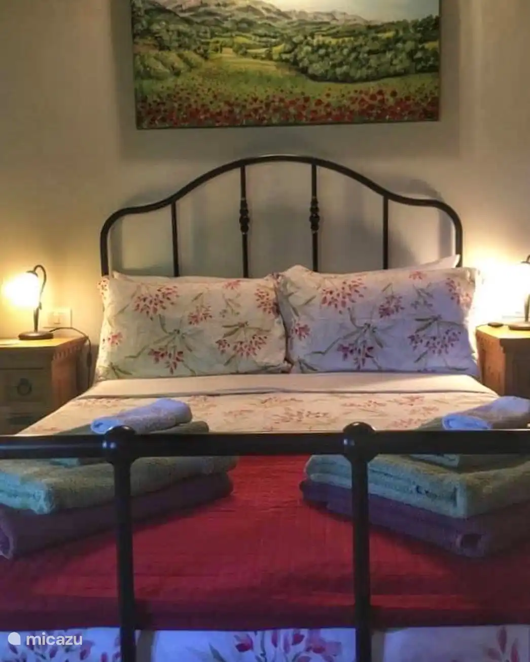 La cómoda cama doble