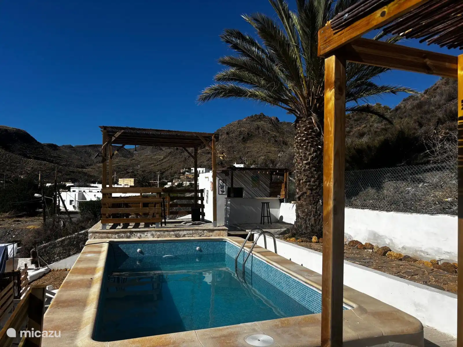 Villa Capital mit Blick auf die Berge  in Spanien, Andalusien, Carboneras - villa