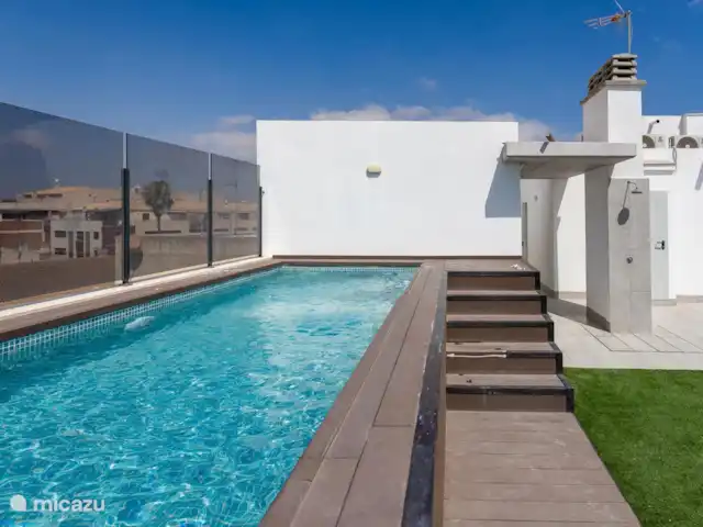 Tokai Luna huren in Spanje, Murcia, San Pedro del Pinatar - appartement zwembad op het dakterras