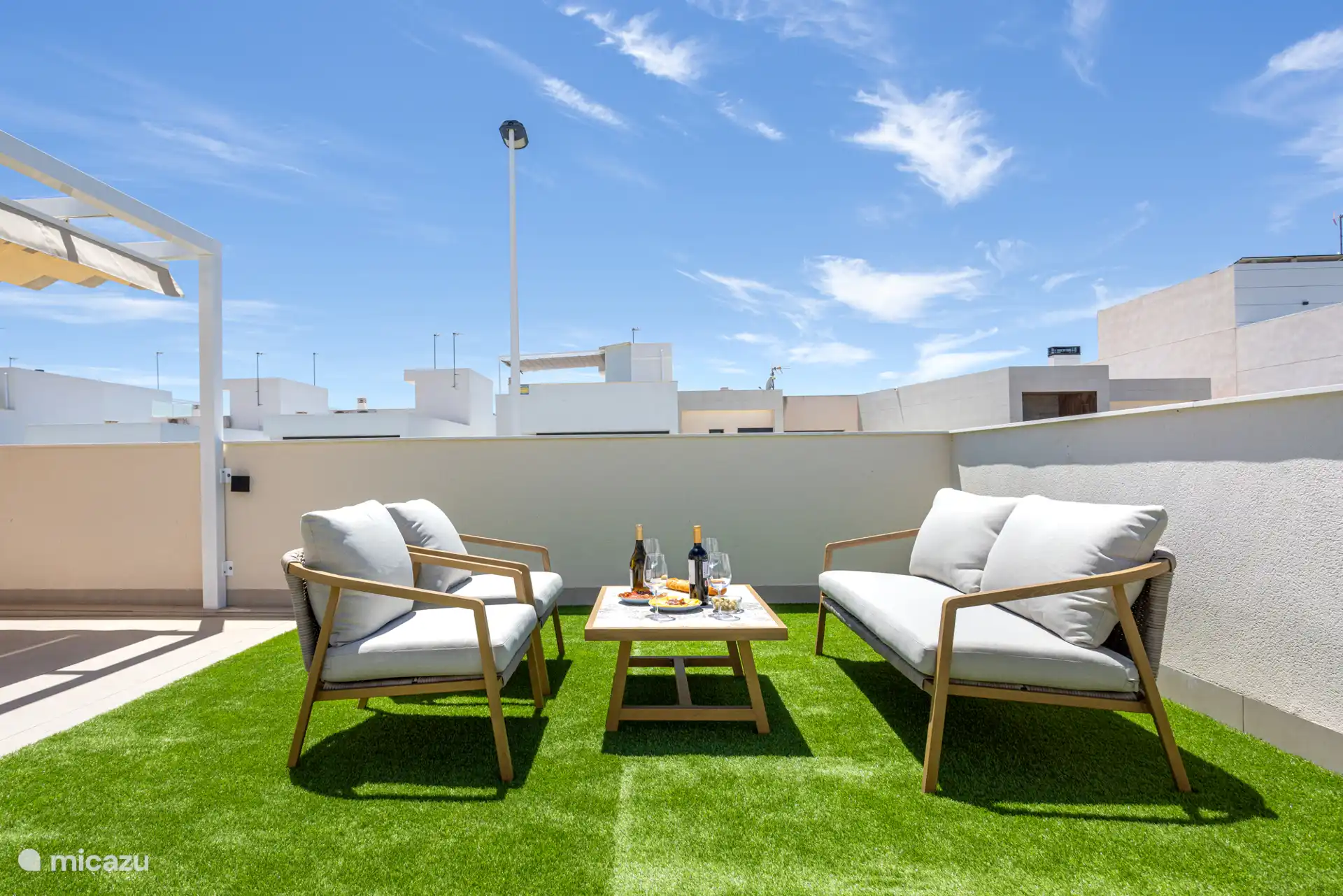 Salon sur le toit-terrasse 