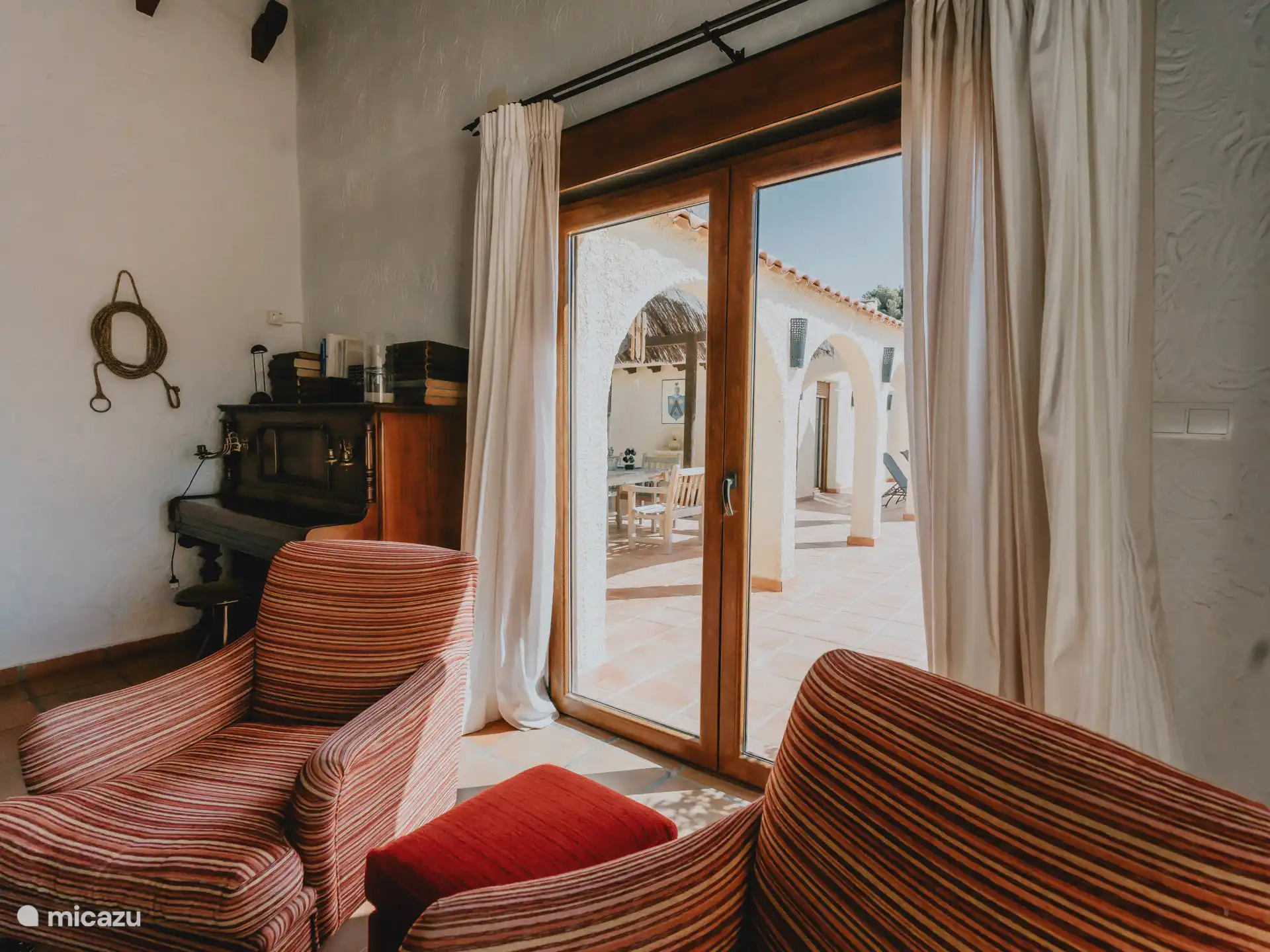 Casa Carolina - Acogedor rincón con acceso directo a la terraza. 