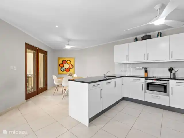 La Elegancia Ocean front pearl #6 huren in Bonaire, Bonaire, Kralendijk - appartement open keuken