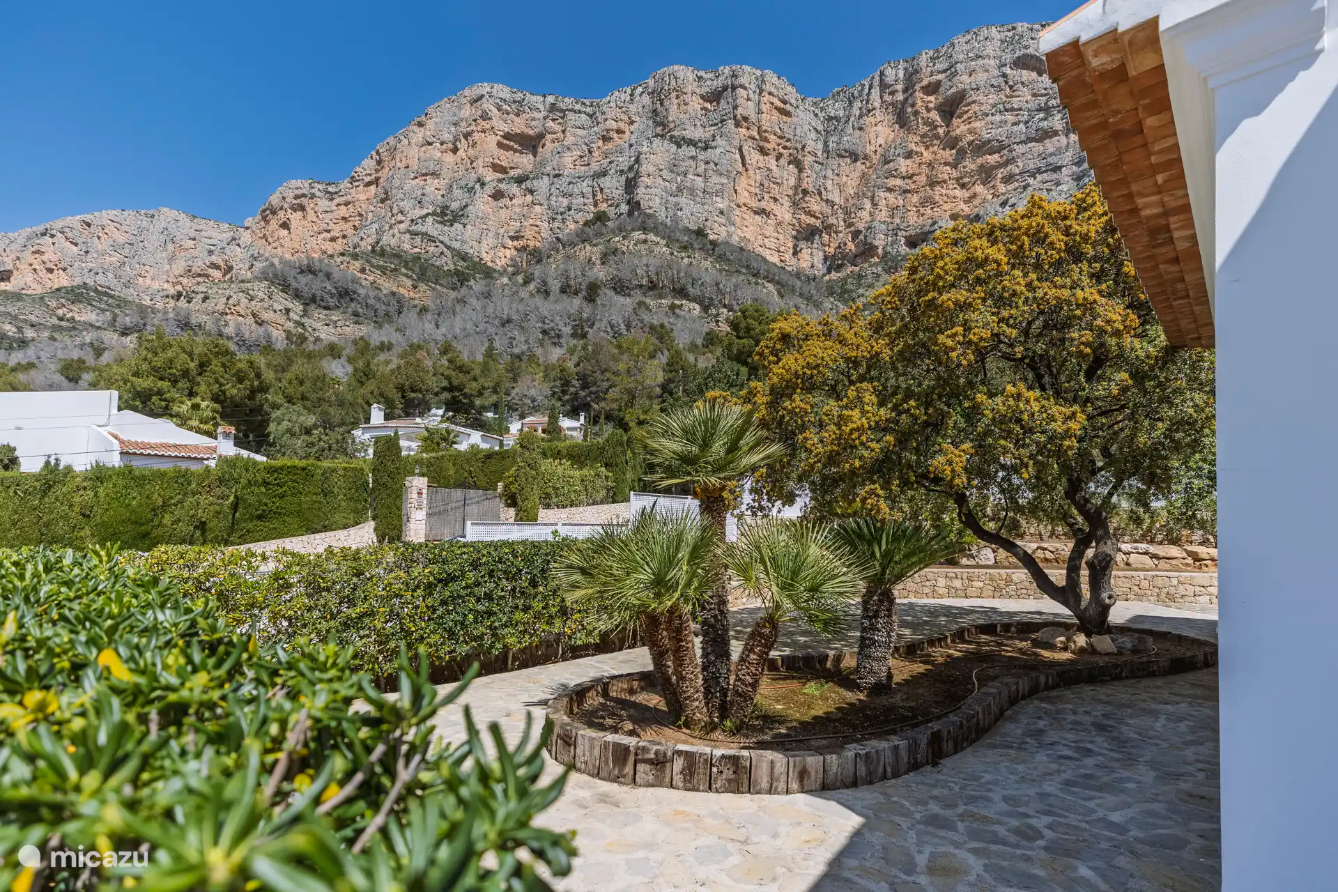 Garden in front of the apartment