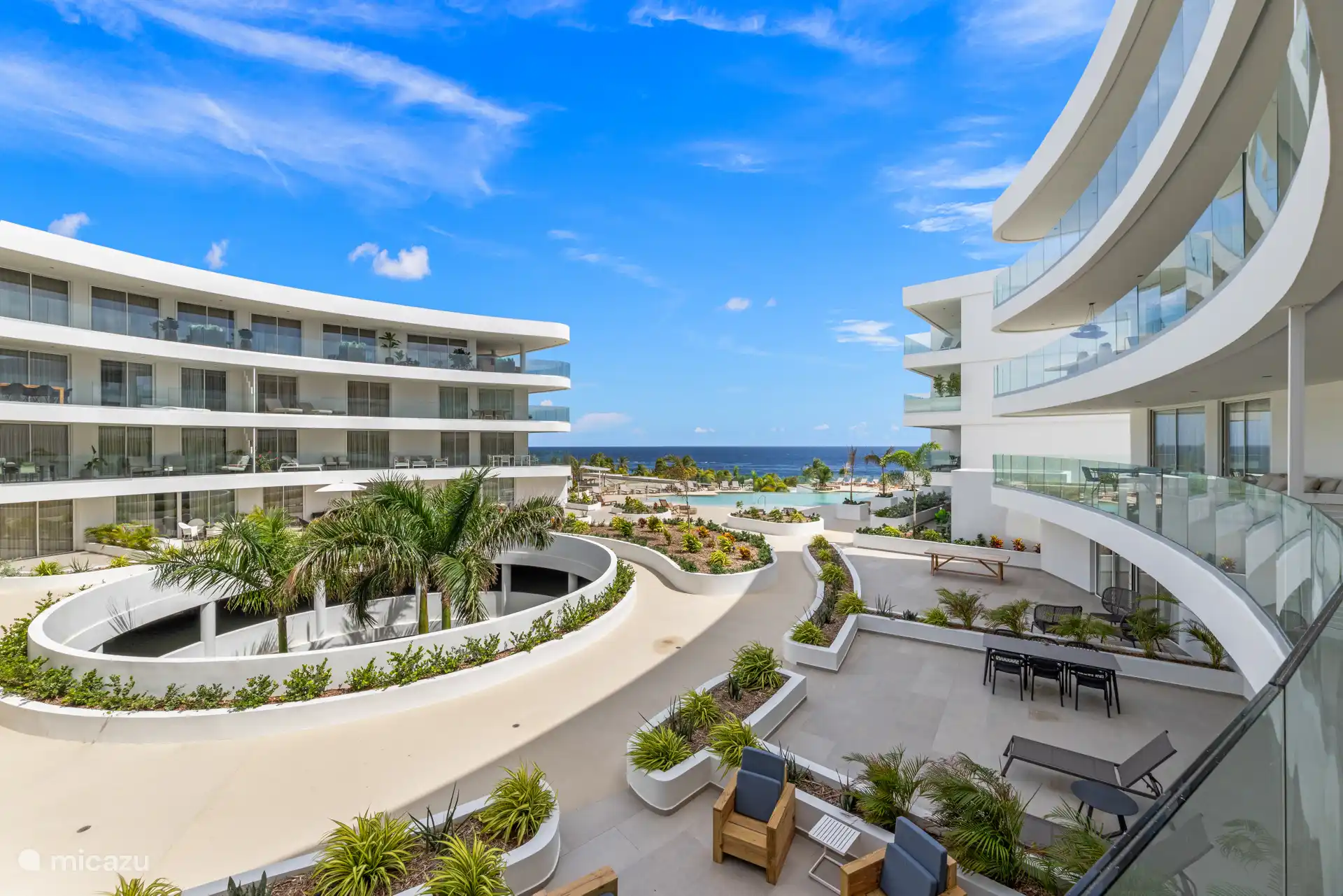 Het uitzicht vanaf het balkon is fantastisch!