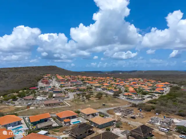 Villa Bella Vista *Uniek uitzicht* huren in Curaçao, Banda Abou (west), Fontein - villa Overview uitzicht over Villapark Fontein, de caribische zee in Bandaboucuracao.com