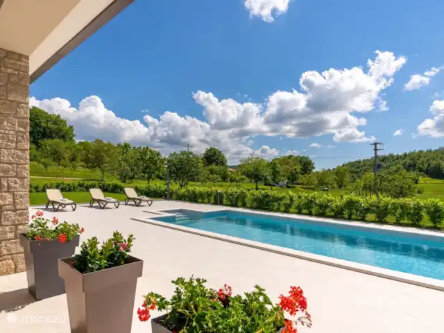 Location de Vacances Croatie, Istrie, Pazin, villa - Villa Monti piscine
