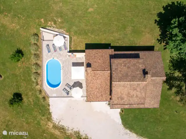 Villa Kristina | Croatie, Istrie, Pazin - villa vu du ciel