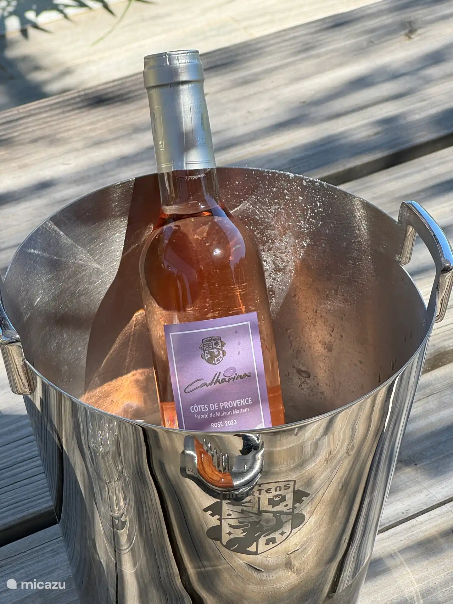 Vino rosado de la finca