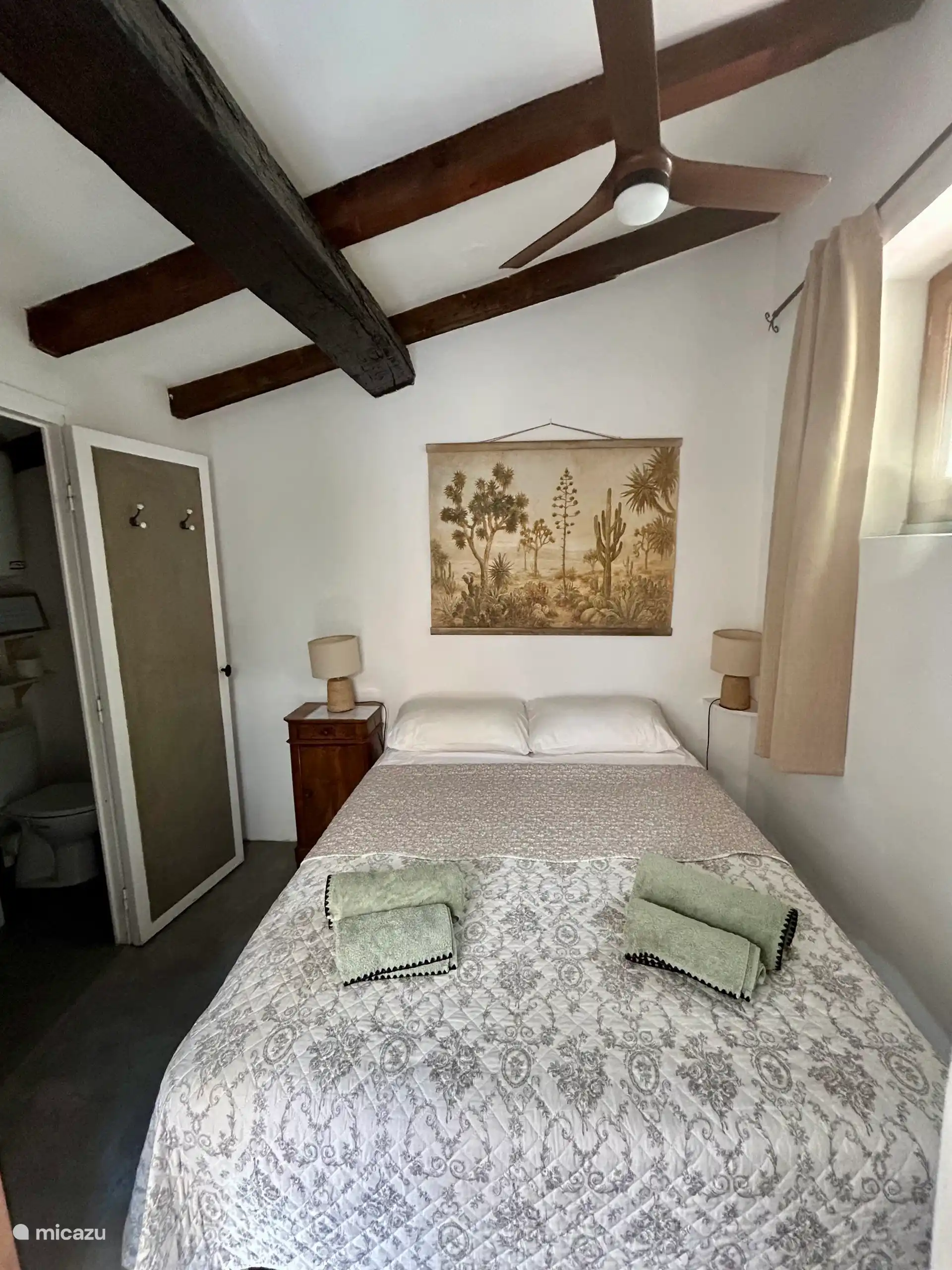 Unabhängige Suite auf der Terrasse, Doppelzimmer und Badezimmer, WC