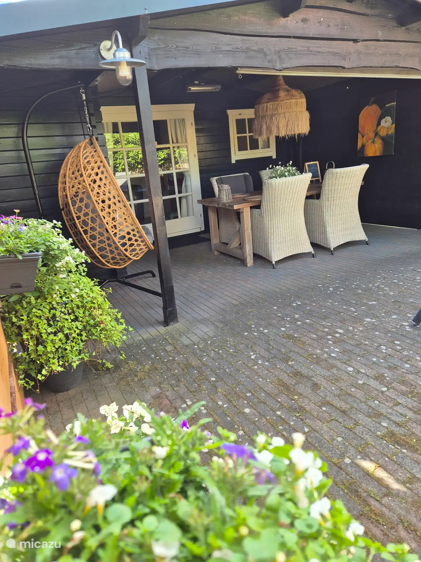 Ravissante chaise suspendue 