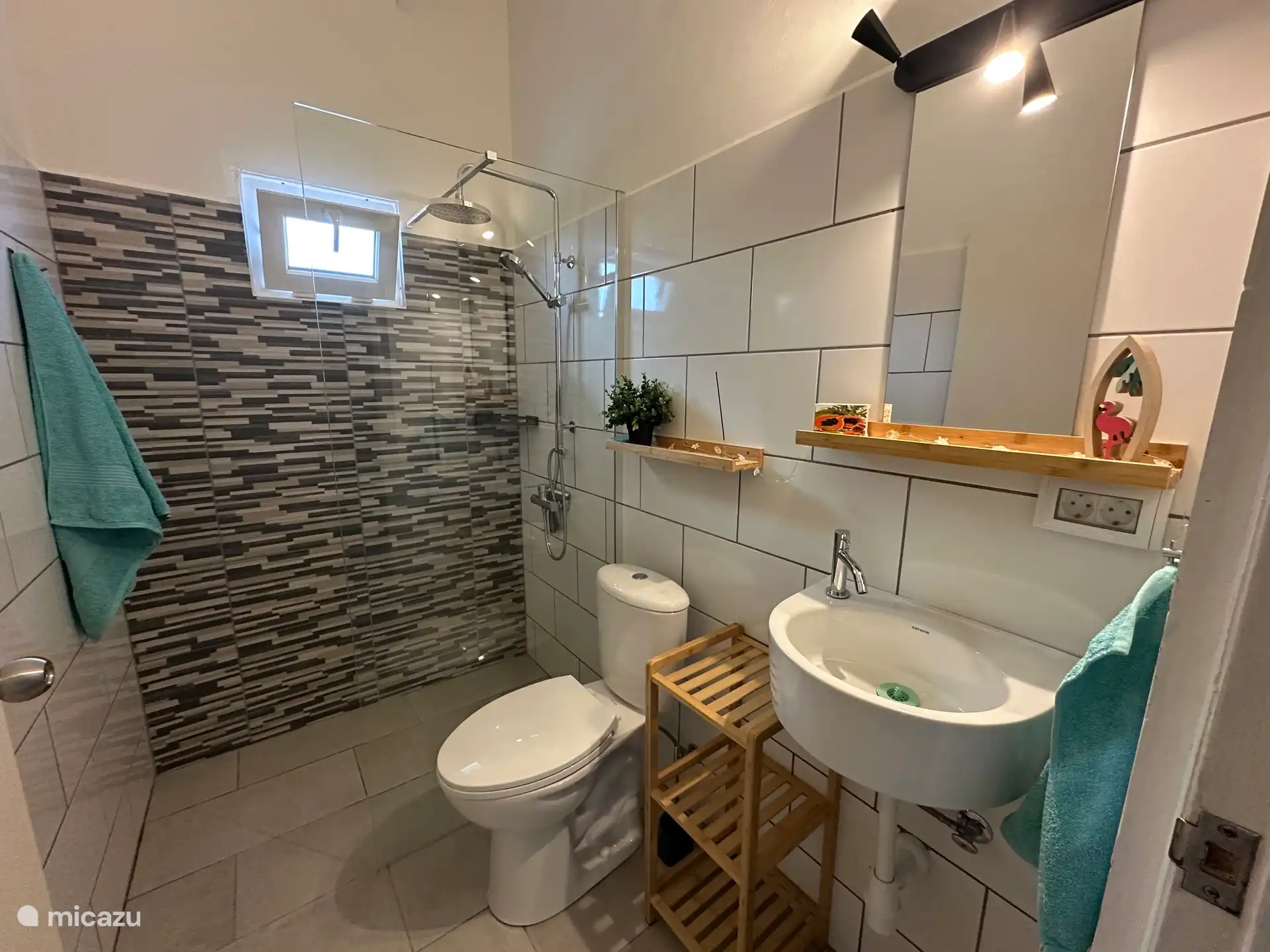 Doucheruimte 2 (douche met heet water).