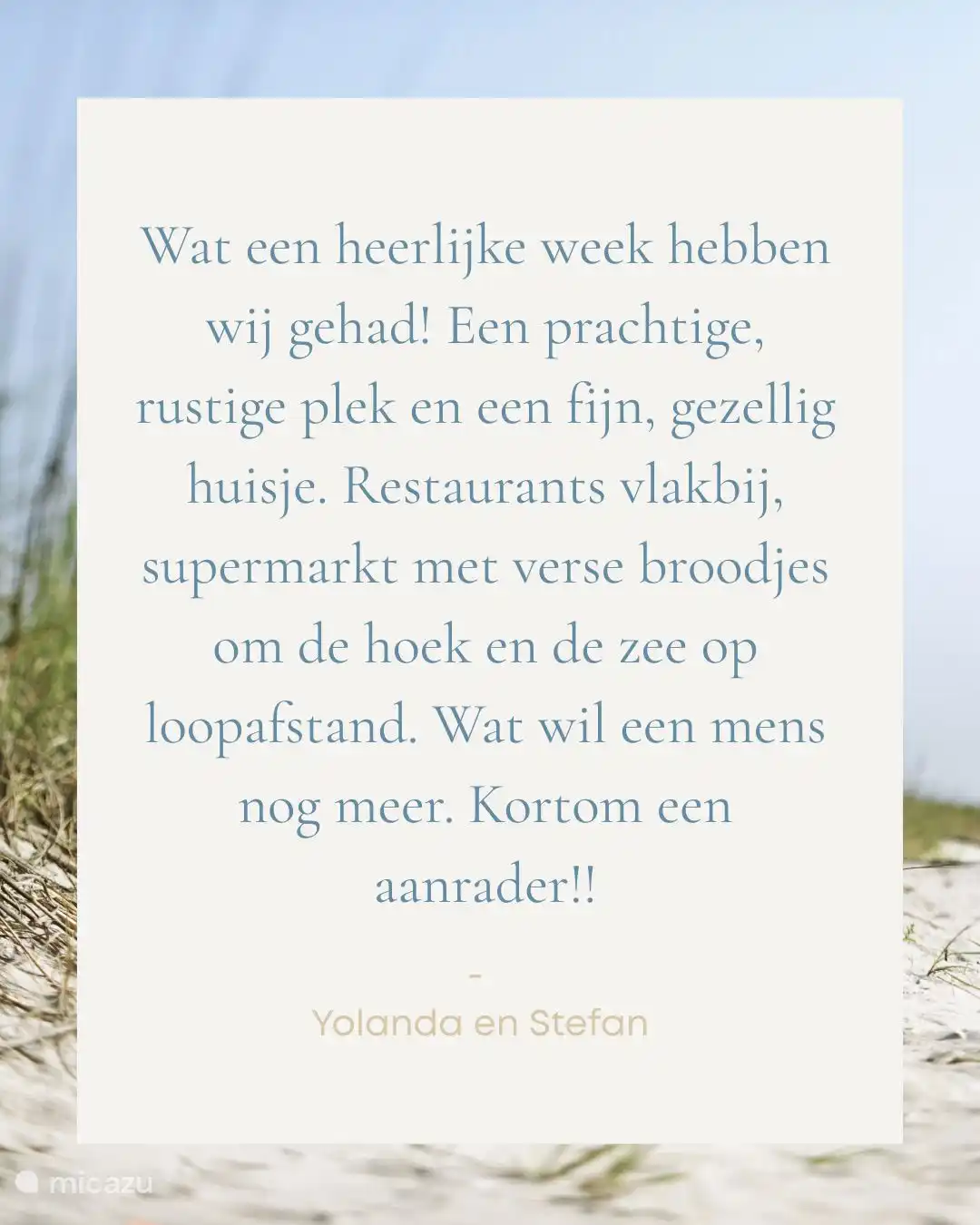 Bewertungen von Yolanda und Stefan