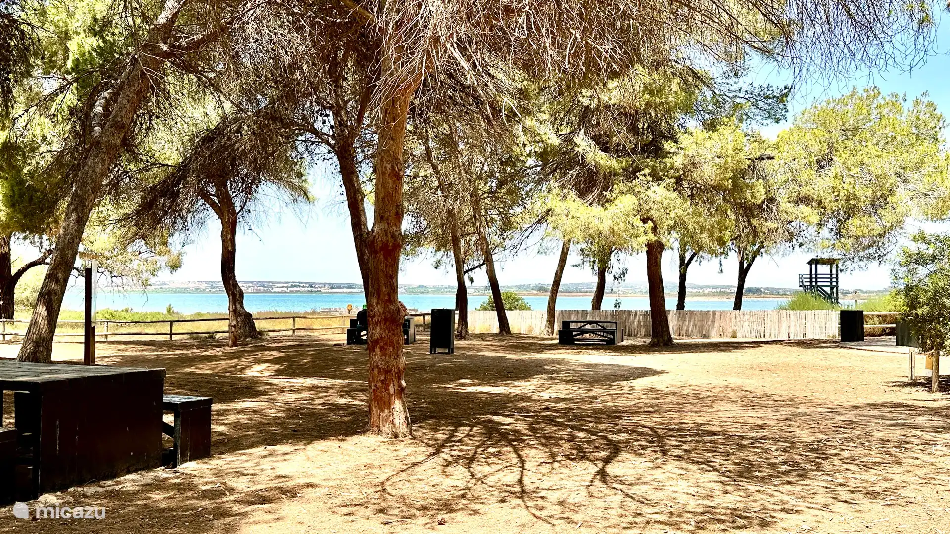 Zona de picnic en la reserva natural: 
Laguna Salada de la Mata