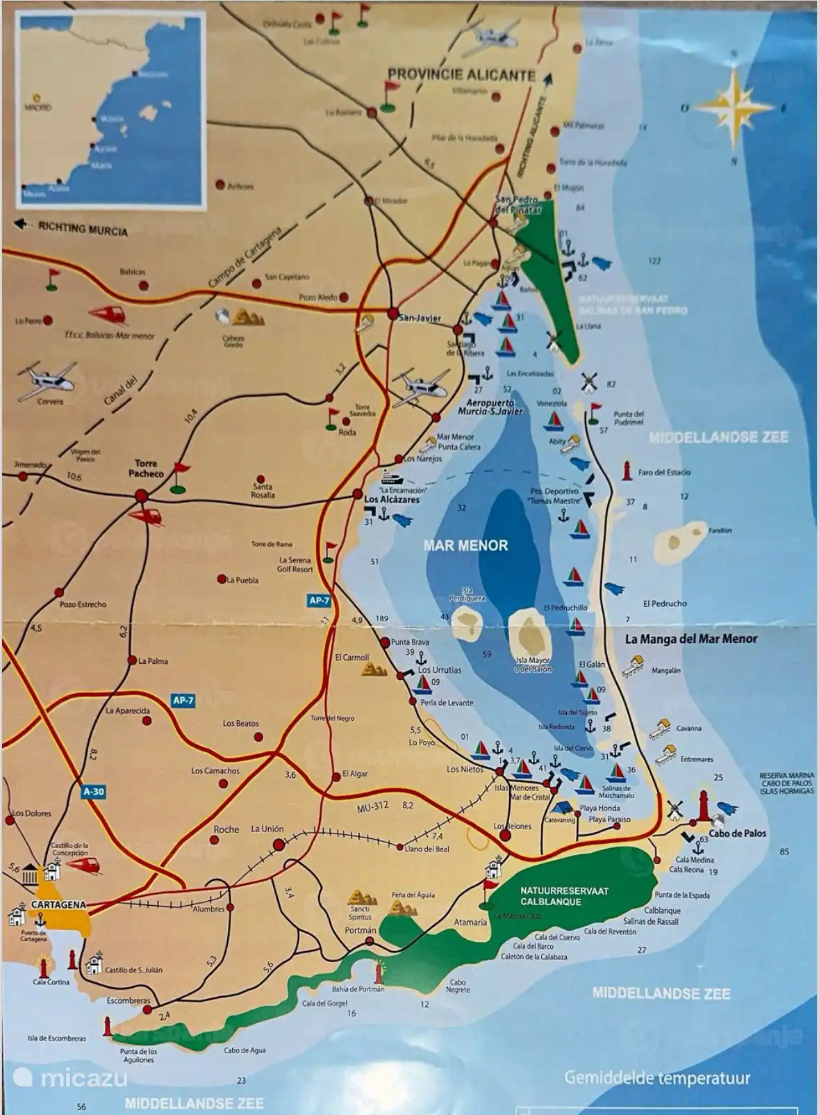 Overview map of Mar Major
Apartment is located in the middle in Los Alcázares 