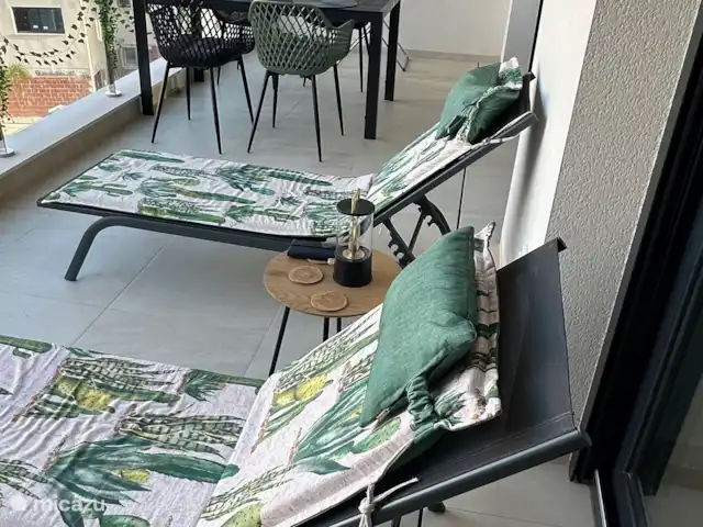 Casa-Anna | Espagne, Costa Cálida, San Javier - appartement Balcon avec chaises longues et table à manger