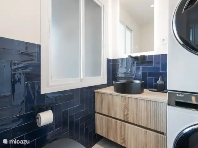 Luxe groot huis, Guadalmar Malaga huren in Spanje, Costa del Sol, Málaga - villa Toilet, wastafel, wasmachine en droger - begane grond.