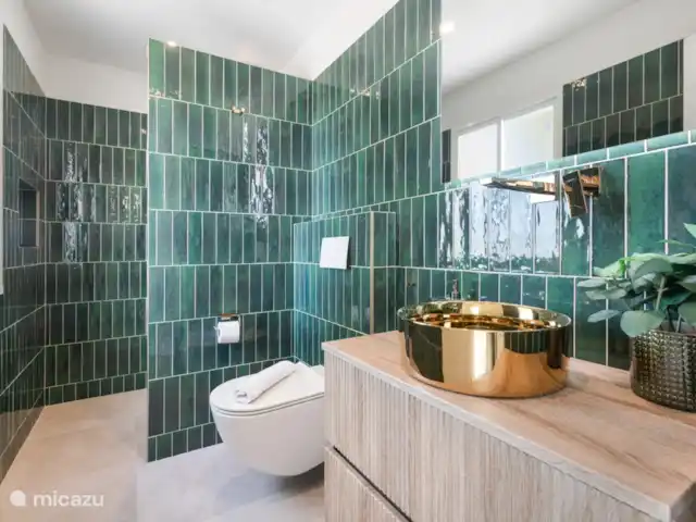 Luxe groot huis, Guadalmar Malaga huren in Spanje, Costa del Sol, Málaga - villa Badkamer 1e verdieping behorende bij slaapkamer world op de 1e verdieping.