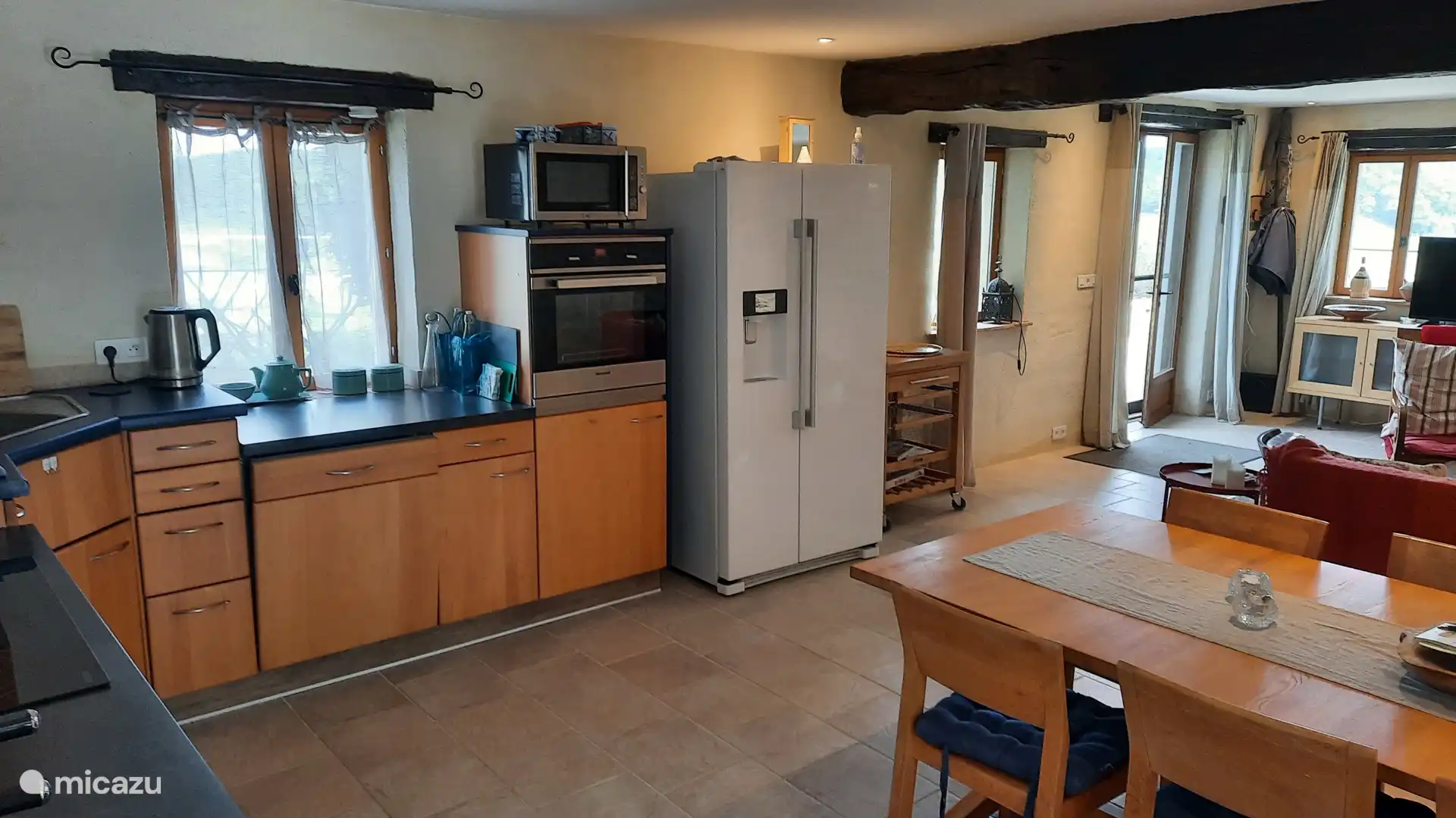 Gite Lavender Cuisine ouverte et salon