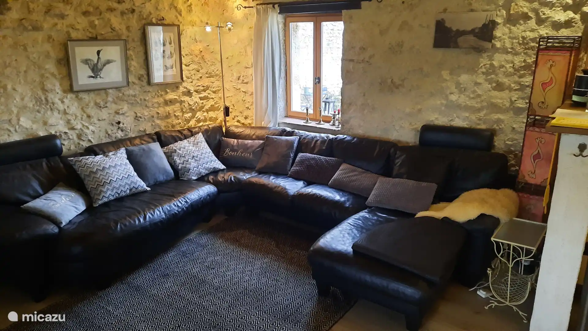 Canapé Gite Laurier Rose Corner 