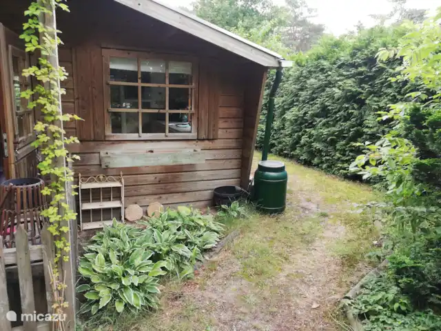 Chalet de Boshut huren in Nederland, Overijssel, Raalte - chalet Zijkant (pad achterom)