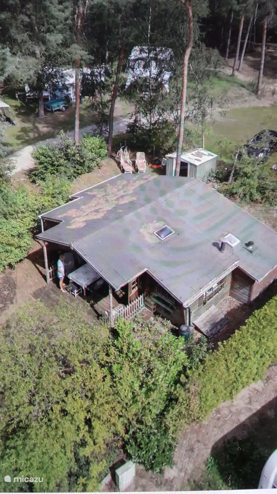 Draufsicht des Chalets