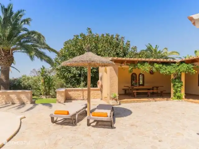 Location de Vacances Espagne, Majorque, Cala d'Or, villa - Villa Jardi Chaises longues