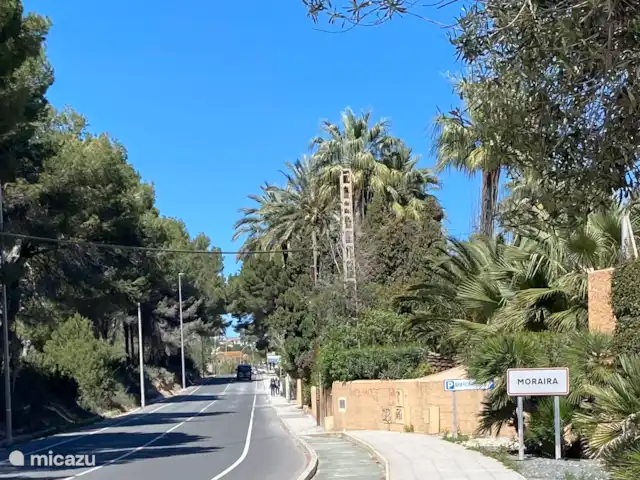 Location de Vacances Espagne, Costa Blanca, Moraira-Teulada, villa - Villa Sol y Más Moraira La route le long de la mer jusqu’à Moraira.