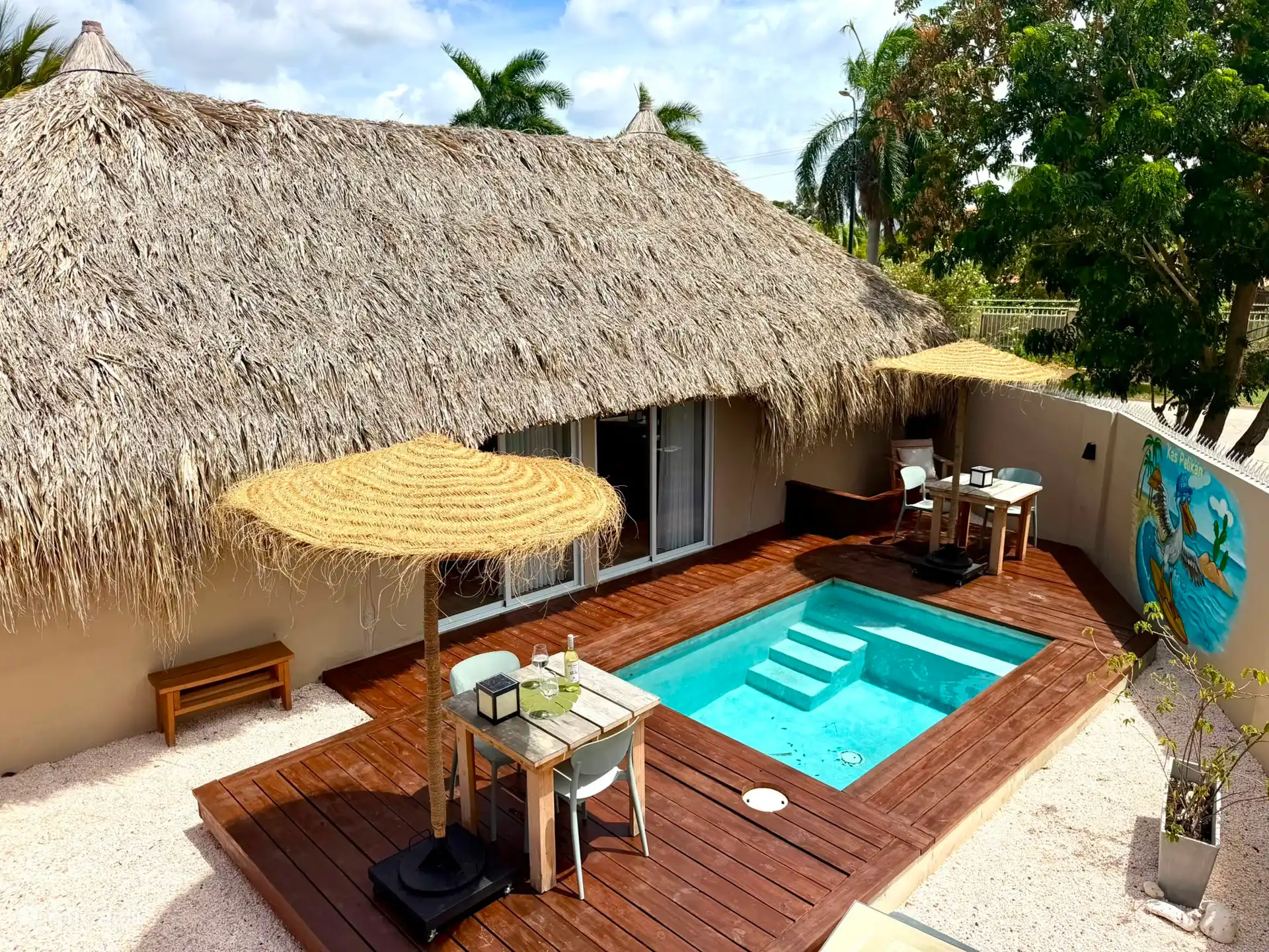 Zon, zee & strand, Curaçao, Curacao-Midden, Julianadorp, appartement Tropisch verblijf met zwembad - Kas Pelikan #2